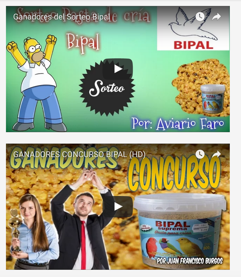 Más ganadores sorteo productos Bipal